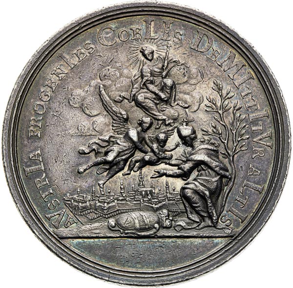 Silver medal 1716 - back