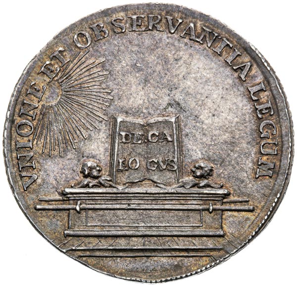 Silver Token 1742 - back