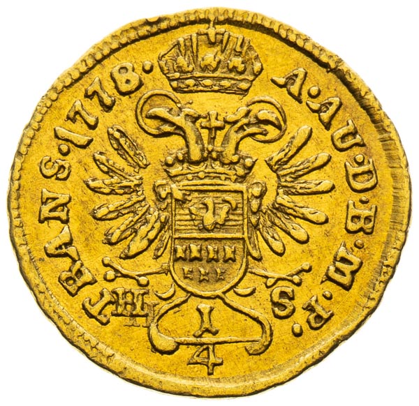 1/4 Ducat 1778 - back