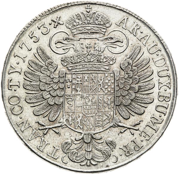 Thaler 1753 - back