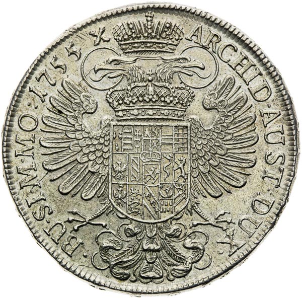 Thaler 1755 - back