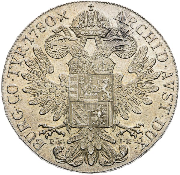 Thaler 1780 - back