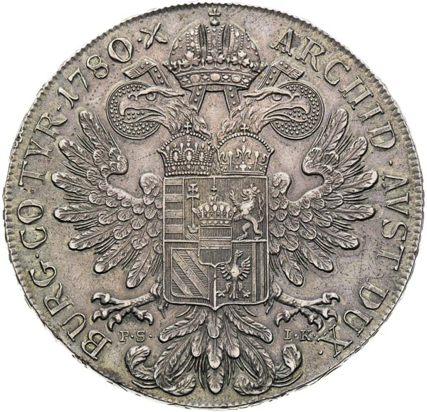 Thaler 1780 - back
