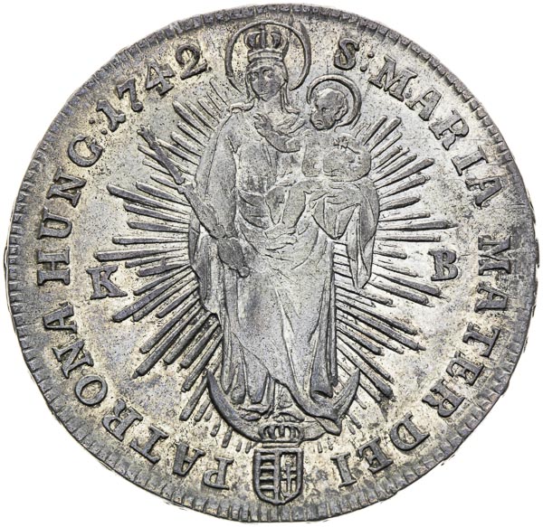 1/2 Thaler 1742 - back