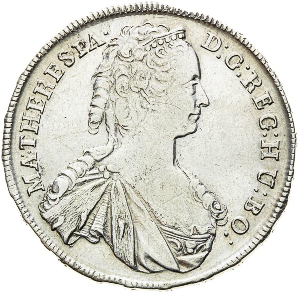 1/2 Thaler 1745 - front