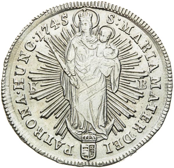 1/2 Thaler 1745 - back
