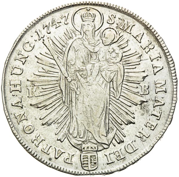 1/2 Thaler 1747 - back