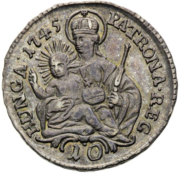 10 Kreutzer 1745 - back