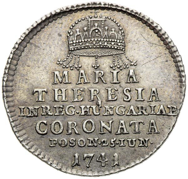 Silver Token 1741 - front
