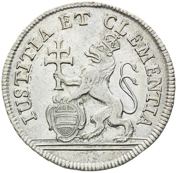 Silver Token 1743 - back