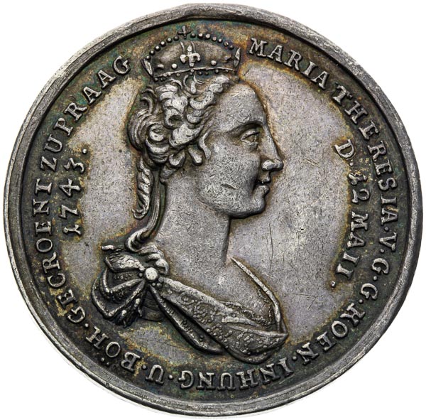 Silver medal 1743 - front