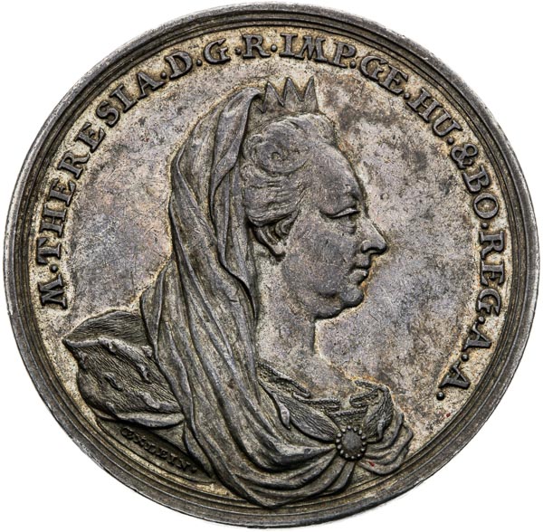 Silver medal 1780 - front