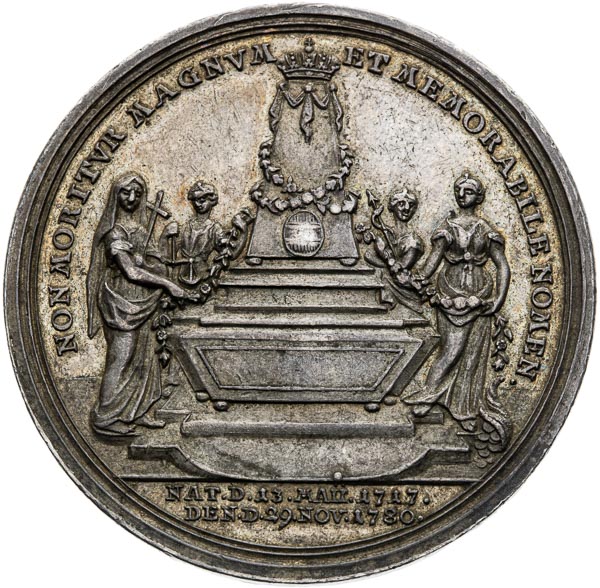 Silver medal 1780 - back