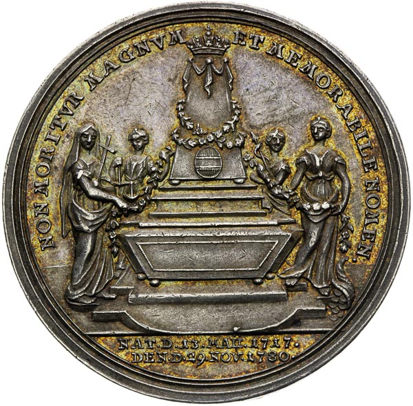 Silver medal 1780 - back