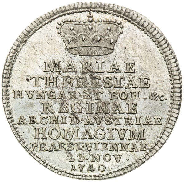 Silver Token 1740 - front