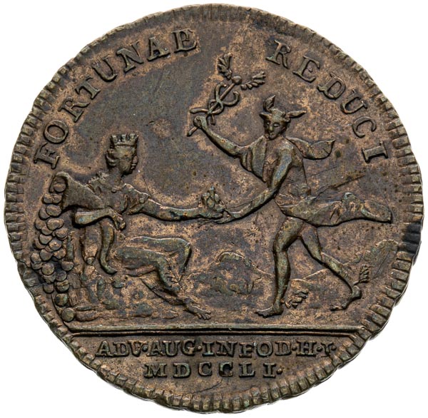 Copper Token 1751 - back
