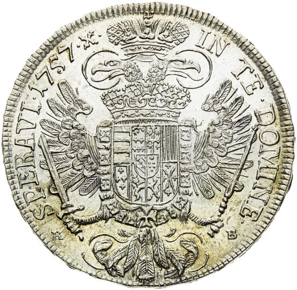 Thaler 1757 - back