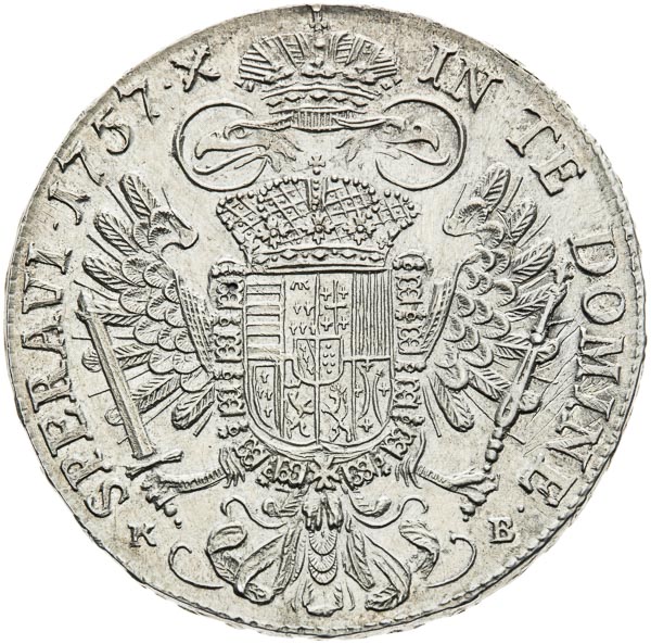 Thaler 1757 - back