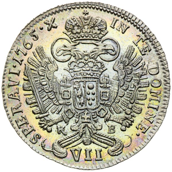 VII Kreutzer 1765 - back