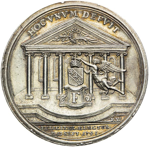 Silver Medal 1745 - back