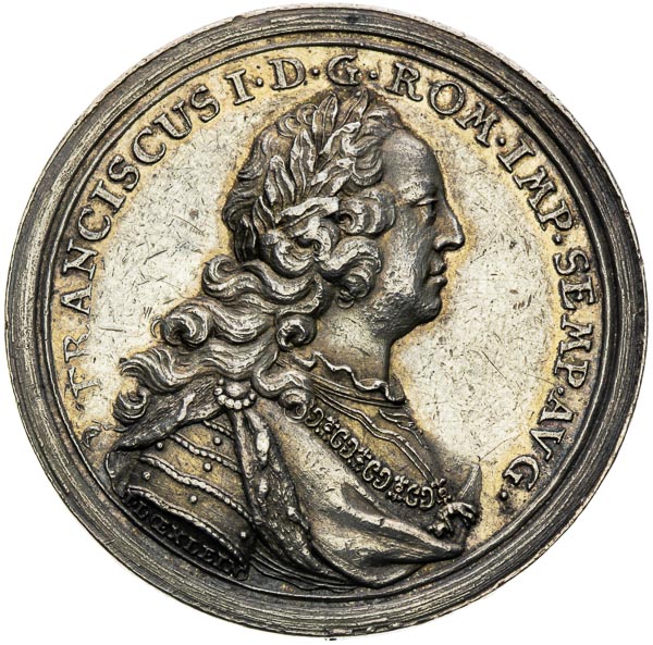 Silver medal 1745 - front