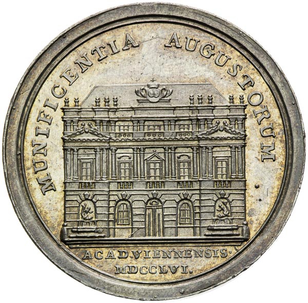 Silver medal 1756 - back
