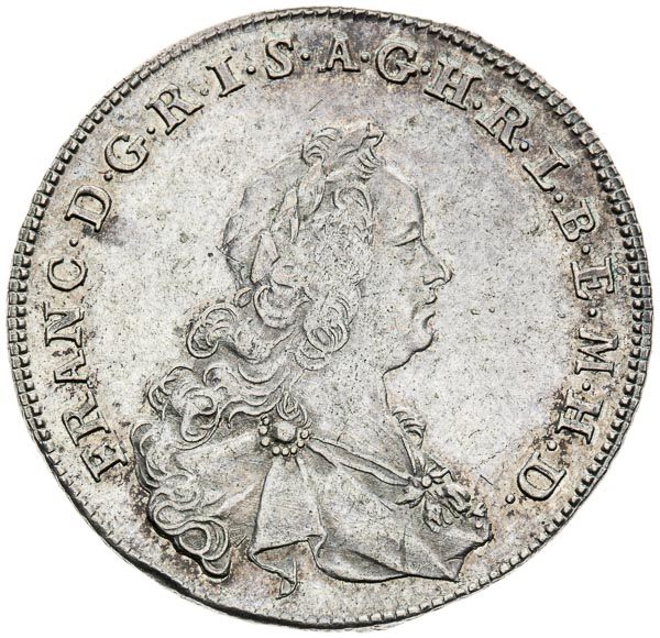 Silver token 1765 - front