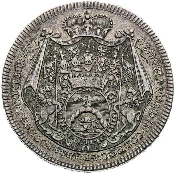 1/2 Thaler 1764 - back
