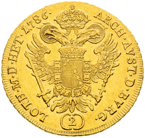2 Ducats 1786 - back