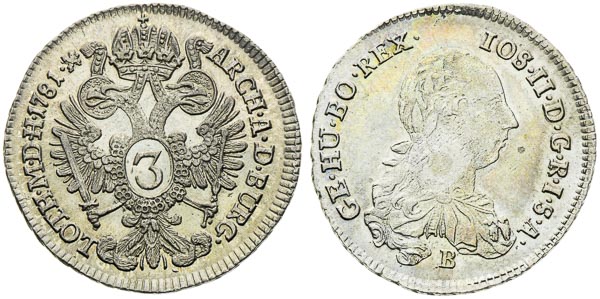 3 Kreutzer (2 pcs) - back