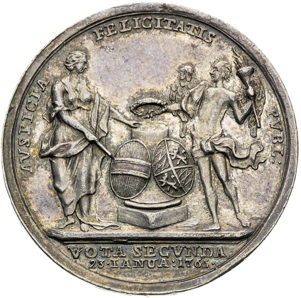 Silver Medal 1765 - back