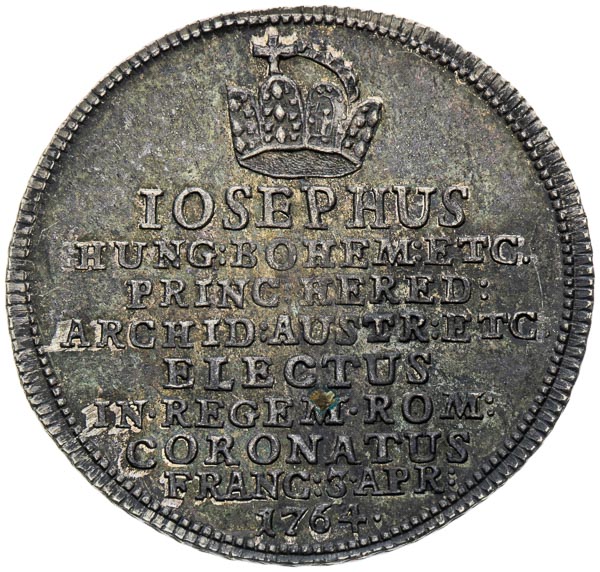 Silver token 1764 - front