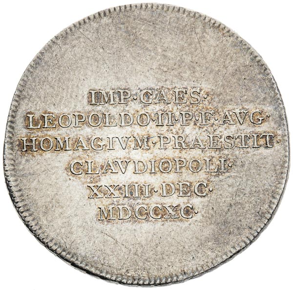 Silver token 1790 - front