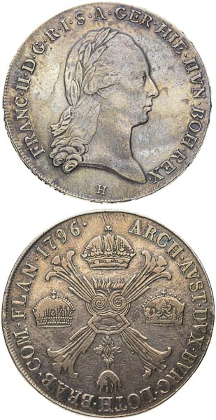 Kronenthaler 1795 H, 1796 M (2 pcs) - front