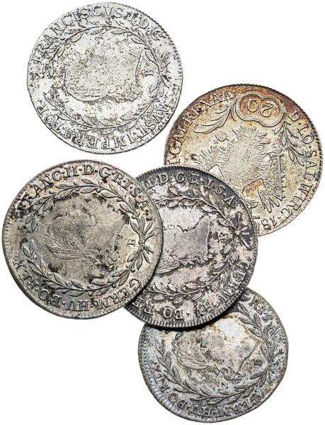 11, 20 Krejcar (5 pcs) - front