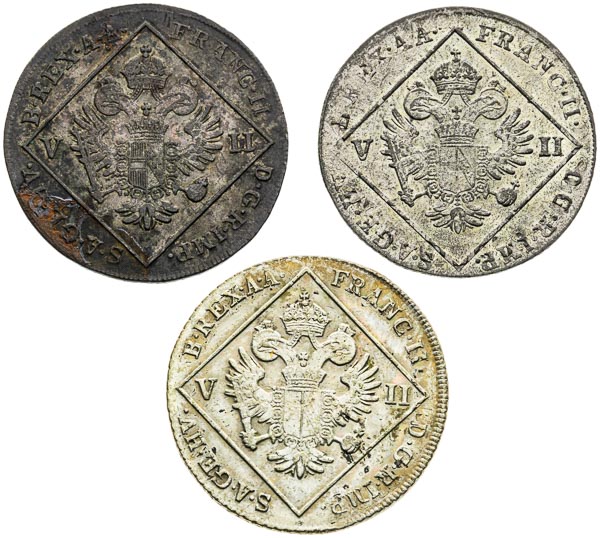 7 Kreutzer (3 pcs) - front