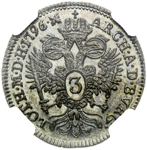 3 Kreutzer 1796 - back