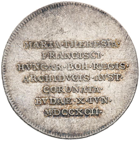 Silver token 1792 - front