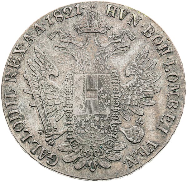 Thaler 1821 E - back