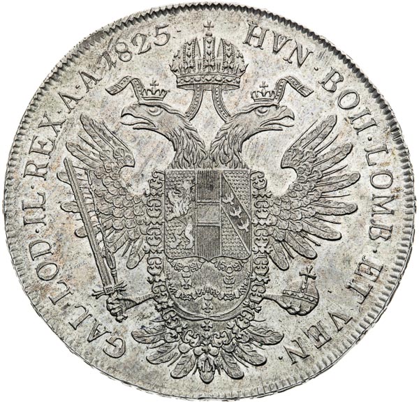 Thaler 1825 - back