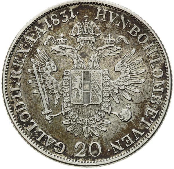 20 Kreutzer 1831 - back