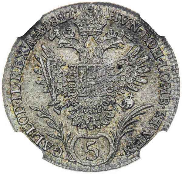 5 Kreutzer 1821 - back