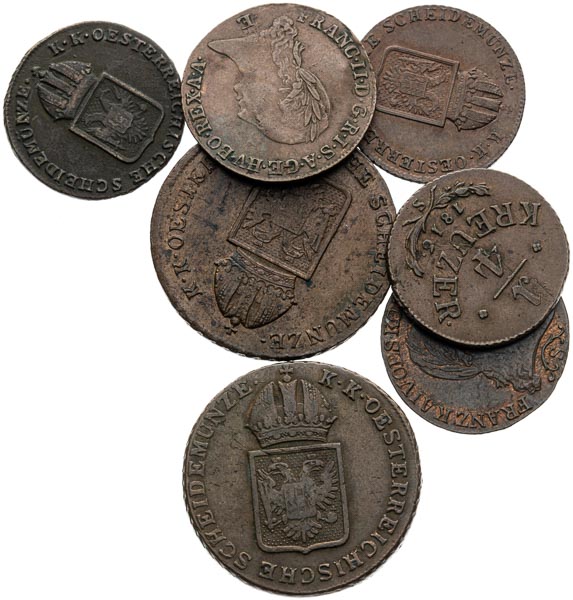 Lot of coins (7 pcs) - front