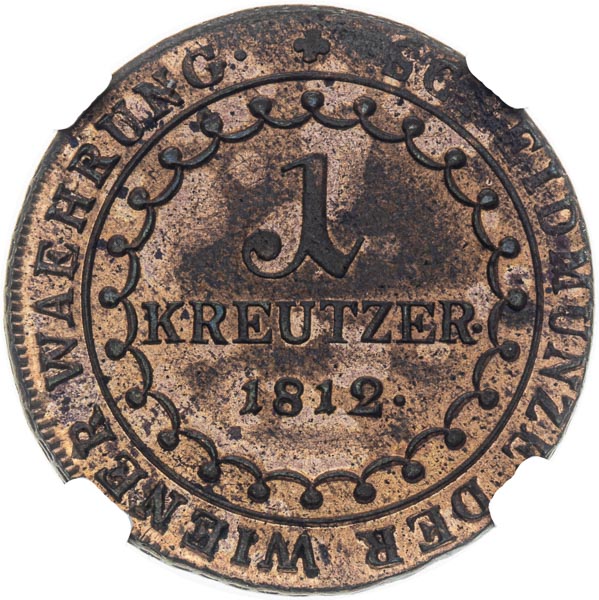 1 Kreutzer 1812 - back