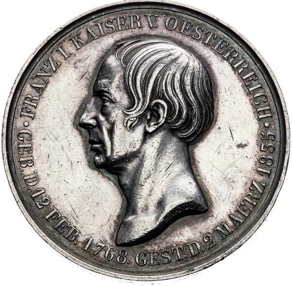 Silver medal 1835 - front