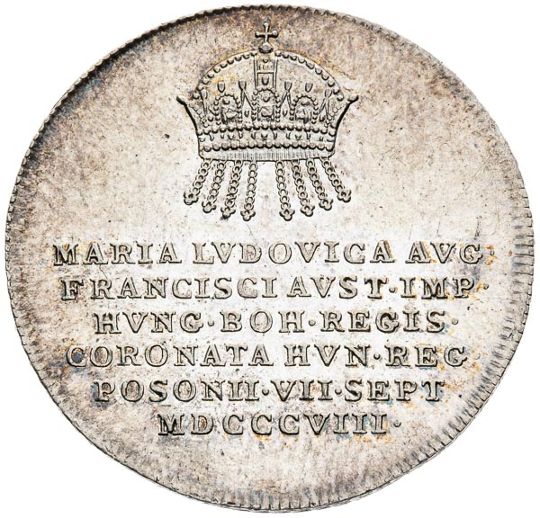 Silver token 1808 - front