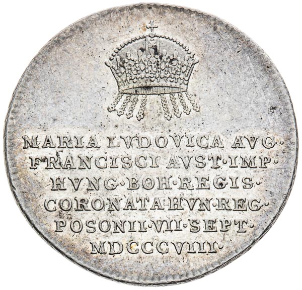 Silver token 1808 - front