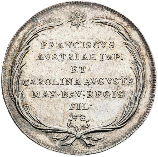 Silver token 1816 - front