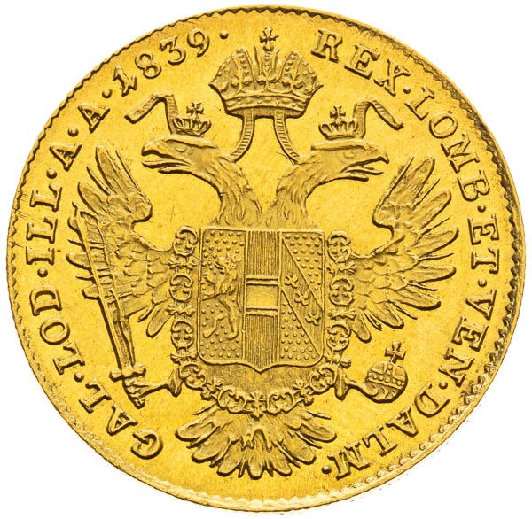 Ducat 1839 - back