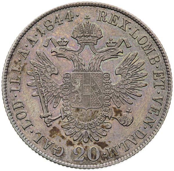 20 Kreutzer 1844 - back